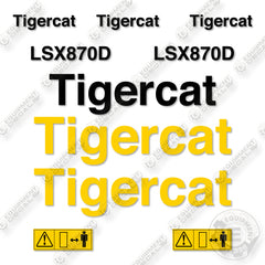 Fits Tigercat LSX870D Decal Kit Shovel Logger