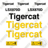Image of Fits Tigercat LSX870D Decal Kit Shovel Logger