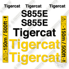 Fits Tigercat S855E Decal Kit Shovel Logger