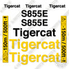 Image of Fits Tigercat S855E Decal Kit Shovel Logger