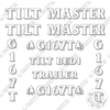 Image of Tilt Master G167T Decal Kit Trailer