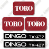 Image of Toro DINGO TX427 Narrow Track Decal Kit Track Loader - Aftermarket Kit