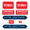 Image of Fits Toro Dingo TX-1300 Decal Kit Track Loader