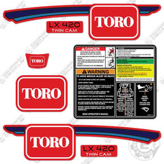 Fits Toro LX420 Decal Kit Mower