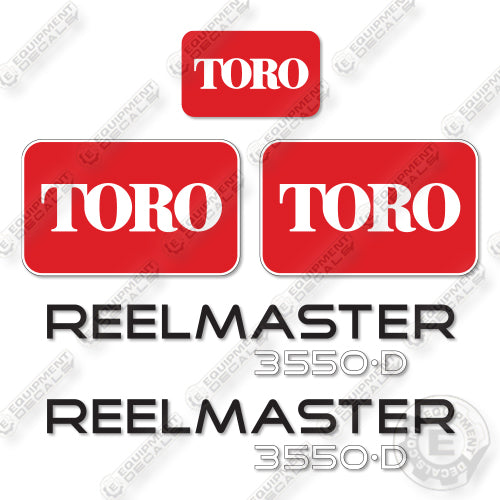Fits Toro Reelmaster 3550D Decal Kit Mower