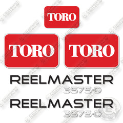 Fits Toro Reelmaster 3575D Decal Kit Mower