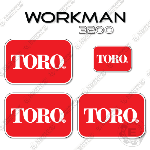Fits Toro Workman 3200 Decal Kit Utility Vehicle – Equipment Decals