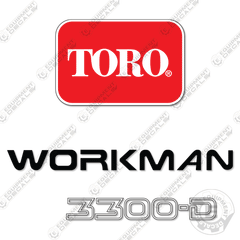 Fits Toro Workman 3300D Decal Kit Utility Vehicle