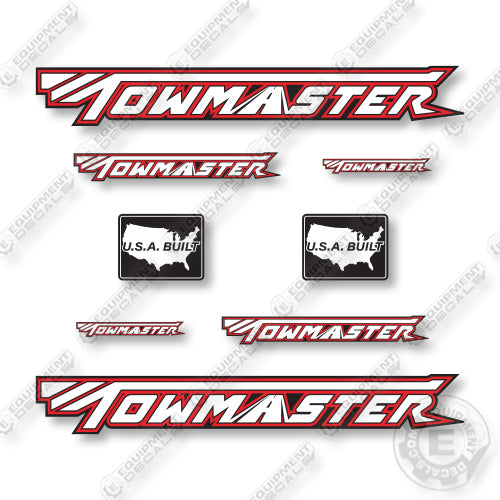 TowMaster T120DTG Decal Kit Trailer - Aftermarket Kit