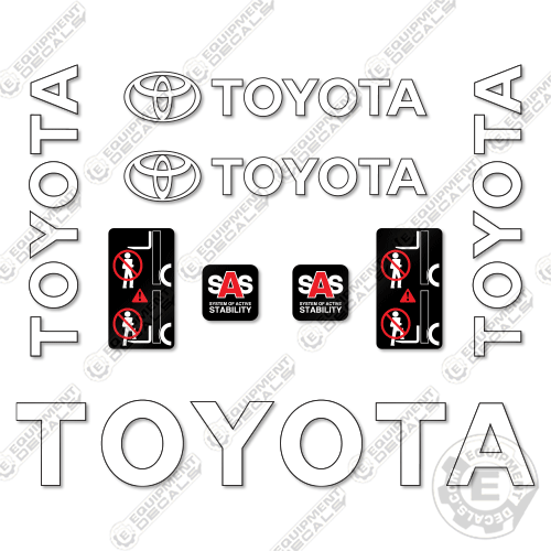 Fits Toyota 42-6FGCU25 Decal Kit Forklift