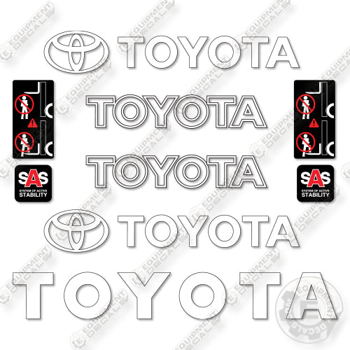 Toyota 62-6fd20 Decal Kit Forklift -Aftermarket Kit