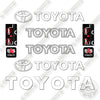 Image of Toyota 62-6fdu20 Decal Kit Forklift -Aftermarket Kit