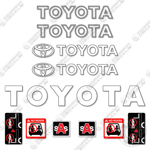 Fits Toyota 7FBCU32 Decal Kit Forklift