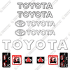 Image of Fits Toyota 7FBCU32 Decal Kit Forklift