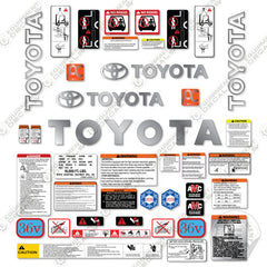 Fits Toyota 7FBEU15 Decal Kit Forklift