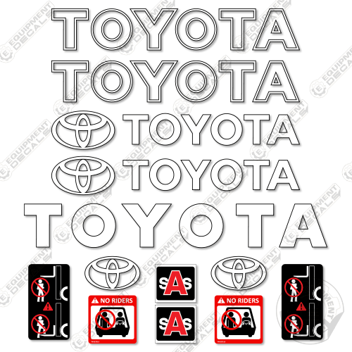 Fits Toyota 7FGCU70 Decal Kit Forklift