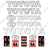 Image of Fits Toyota 7FGCU70 Decal Kit Forklift