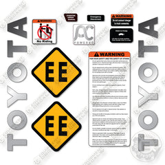 Toyota 8HBC30 Decal Kit Pallet Jack -Aftermarket Kit