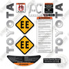 Image of Toyota 8HBE40 Decal Kit Pallet Jack -Aftermarket Kit