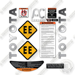 Toyota 8HBW30 Decal Kit Pallet Jack -Aftermarket Kit