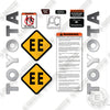 Image of Toyota 8HBW30 Decal Kit Pallet Jack -Aftermarket Kit
