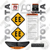 Image of Toyota 8TB50 Decal Kit Tow Tractor -Aftermarket Kit