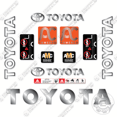 Fits Toyota 8FBE15U Decal Kit Forklift