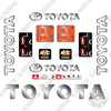 Image of Fits Toyota 8FBES15U Decal Kit Forklift
