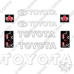 Fits Toyota 8FGCU15 Decal Kit Forklift