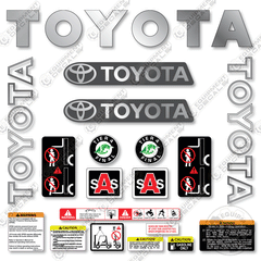 Fits Toyota 8FGU25 Decal Kit Forklift