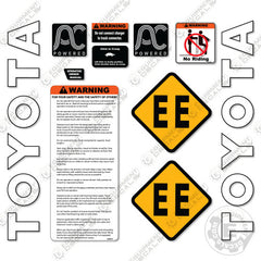 Fits Toyota 8hbw23 Decal Kit Pallet Jack