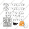 Image of Toyota 9BDRU15 Decal Kit Forklift -Aftermarket Kit