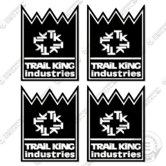 Fits Trail King Logo Decal Kit Trailer 3.5 x 4.75