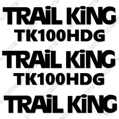 Fits Trail King TK100HDG Decal Kit Trailer