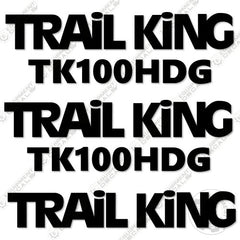 Fits Trail King TK100HDG Decal Kit Trailer