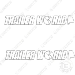 Fits Trailer World Trailer Decal Kit 37" Wide