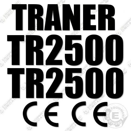 Fits Traner TR2500 Decal Kit Tandem Roller