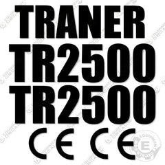 Fits Traner TR2500 Decal Kit Tandem Roller