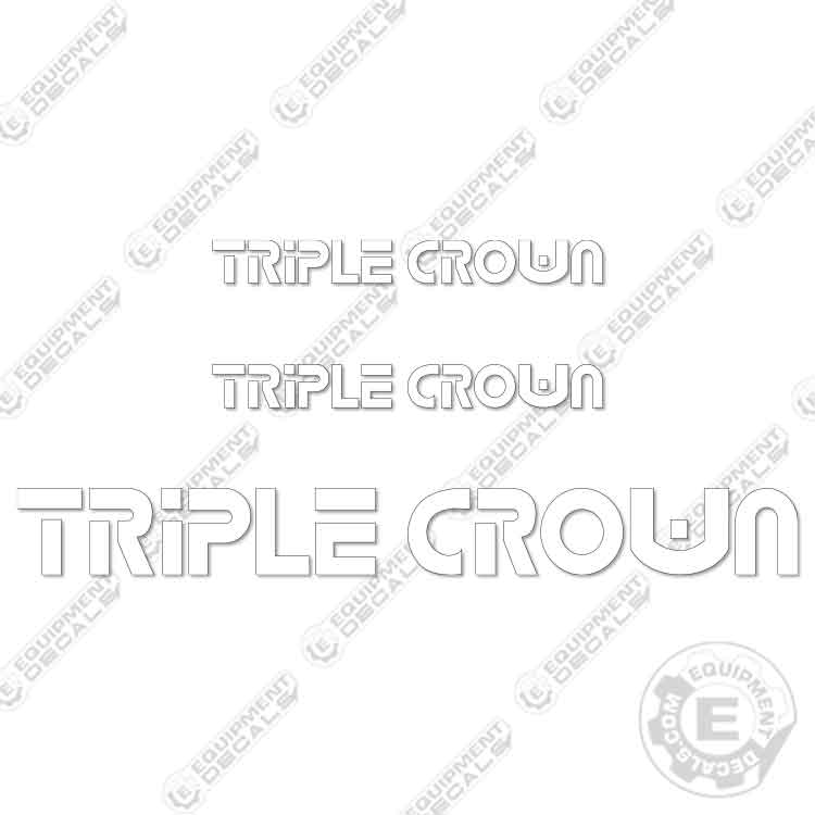 Fits Triple Crown Trailer Decal Kit