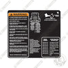 Image of Fits Troy-Bilt Mower Main Warning Floorboard