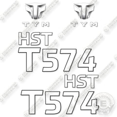 Fits TYM T574 HST Decal Kit Tractor