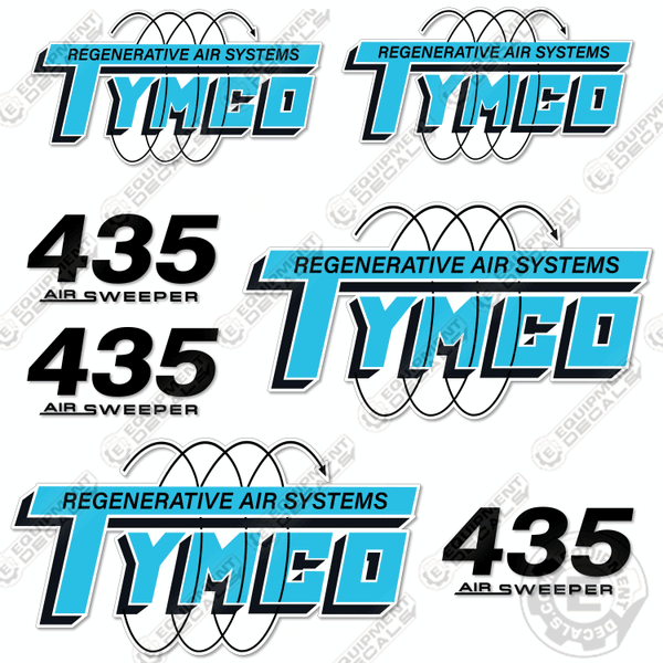 Fits Tymco 435 Decal Kit Street Sweeper – Equipment Decals