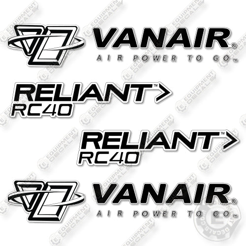 Fits Vanair RC40 Decal Kit Compressor