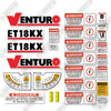 Image of Venturo 18KX Decal Kit Crane - Aftermarket Kit
