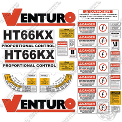 Fits Venturo HT66KX Decal Kit for Hydraulic Crane