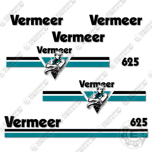 Fits Vermeer 625 Wood Chipper Decal Kit