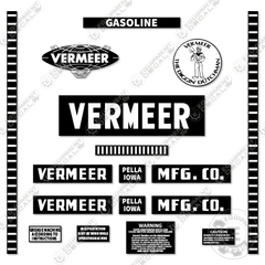 Fits Vermeer 630A Stump Grinder Decal Kit