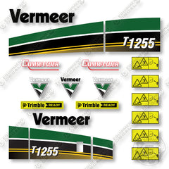 Vermeer T1255 Decal Kit Trencher - Aftermarket Kit
