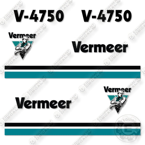 Vermeer V4750 Decal Kit Trencher- Aftermarket Kit