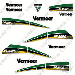 Fits Vermeer BC2000 XL Decal Kit Wood Chipper